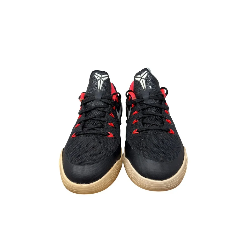 Nike Kobe 9 EM Low Black Laser Crimson Kids 5Y Basketball Shoes 653593-001